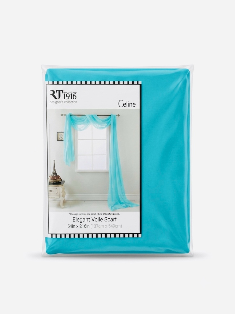 Two packages Celine Elegant Voile Scarf in Teal